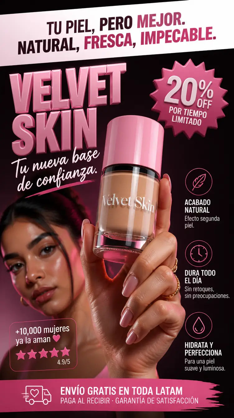 Velvet Skin - Hero, hidratación y luminosidad natural