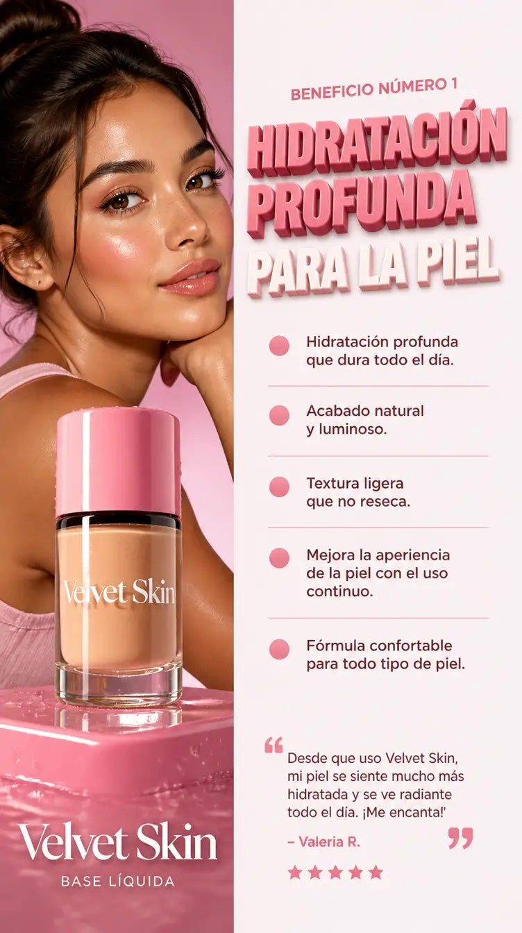 Velvet Skin - Beneficio hidratación profunda
