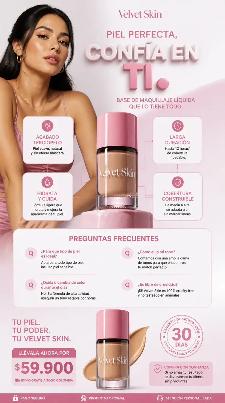 Velvet Skin - Preguntas frecuentes y garantía